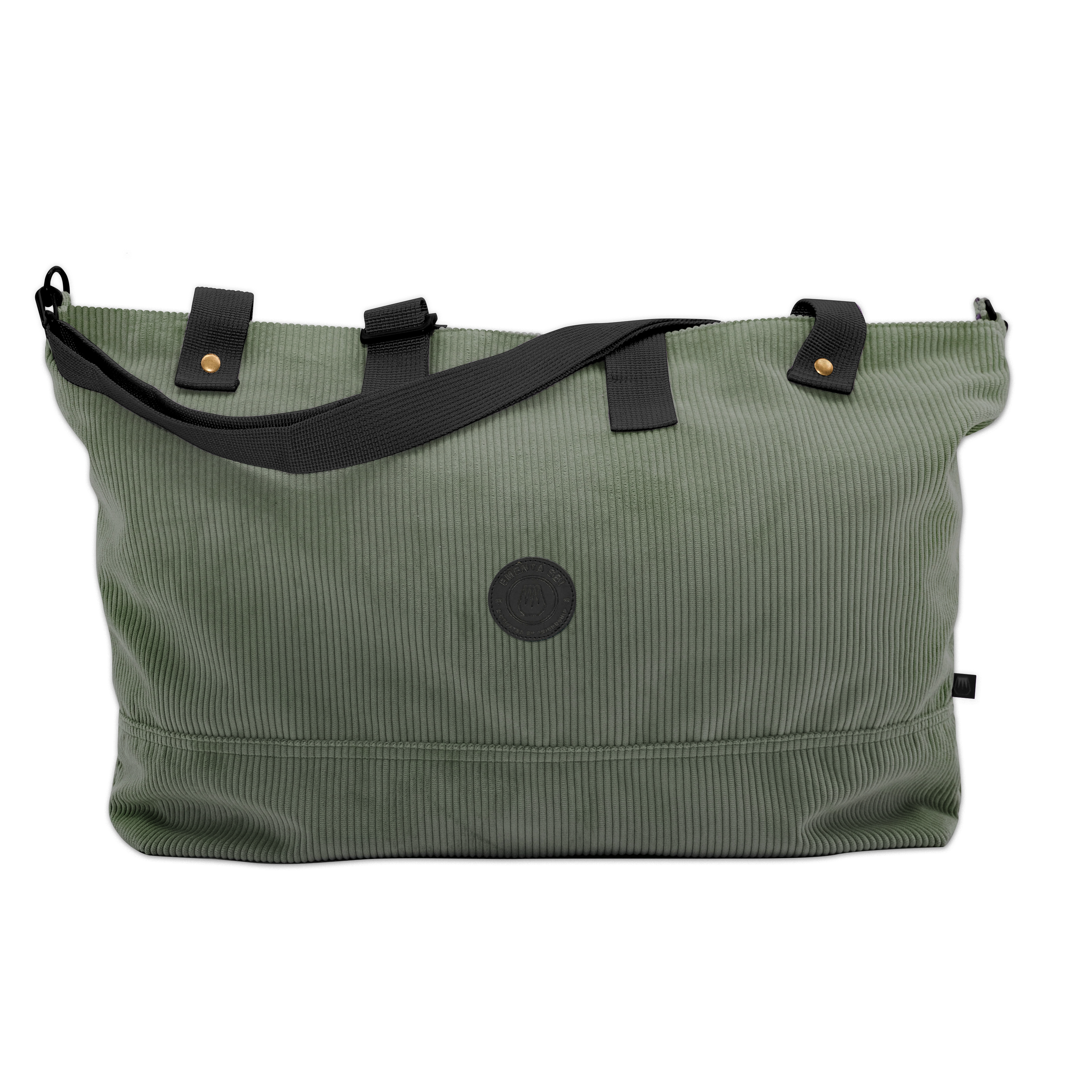Navegante Patch Corduroy Bag Green