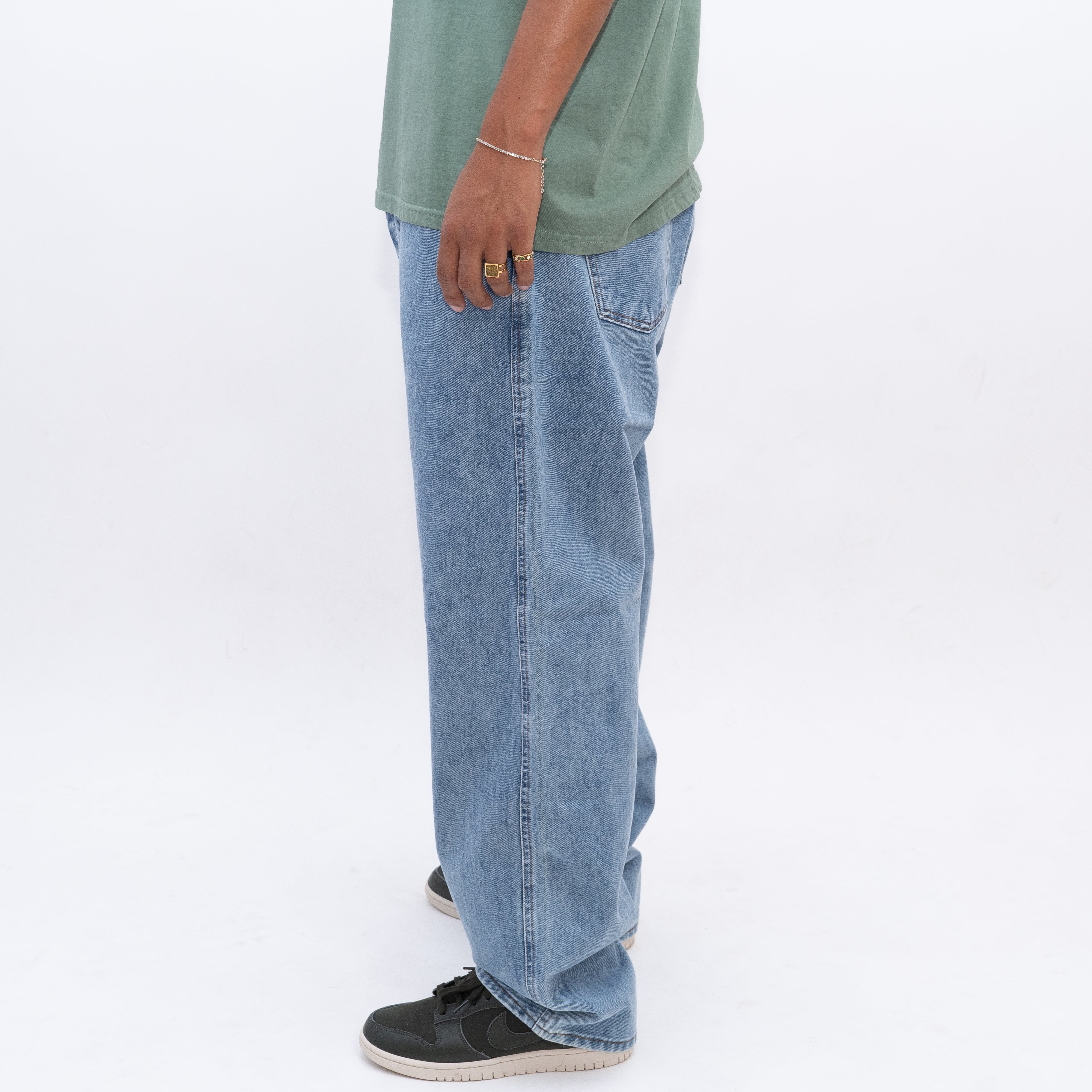 Baby Jeans Relaxed Fit Pants Blue Washed