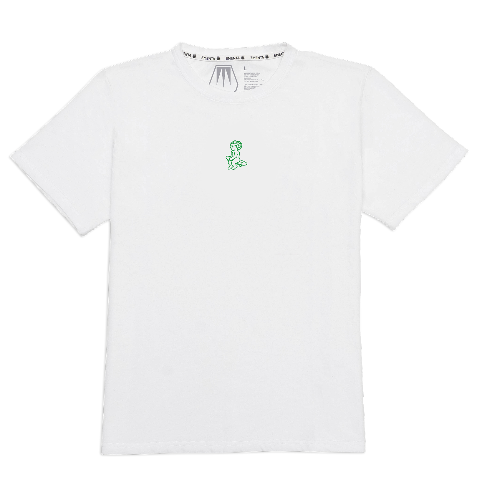 Baby Stamp T-Shirt White/Green