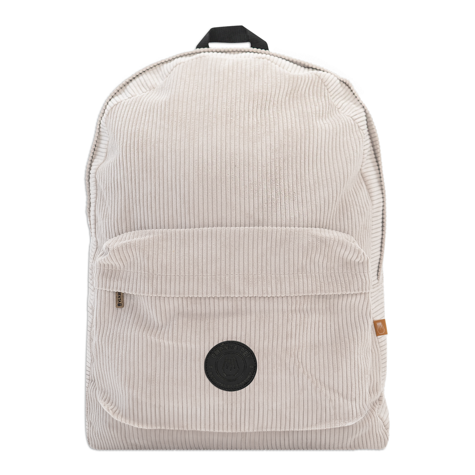 Ghost Patch Corduroy Backpack White