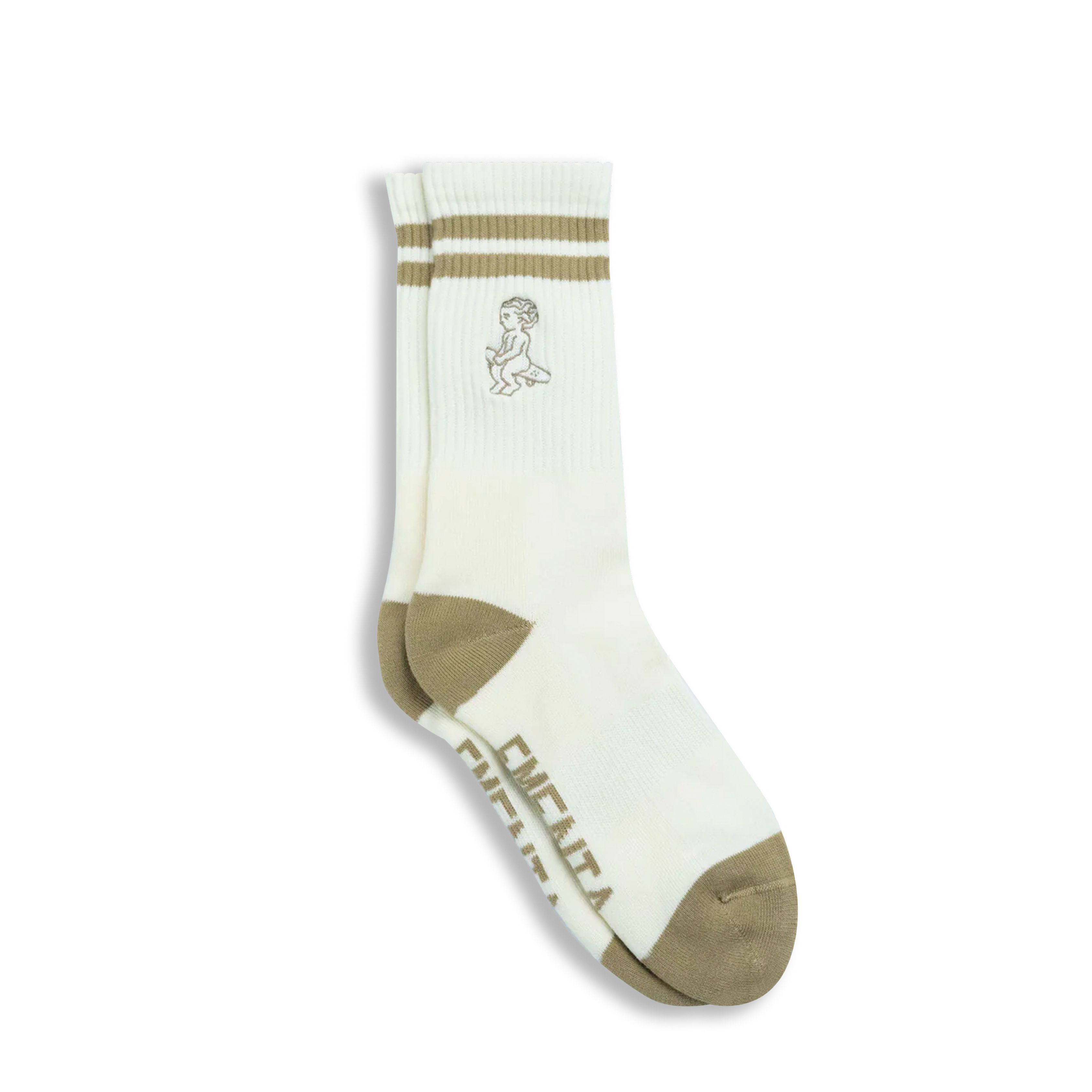 Baby Socks Off White/Camel