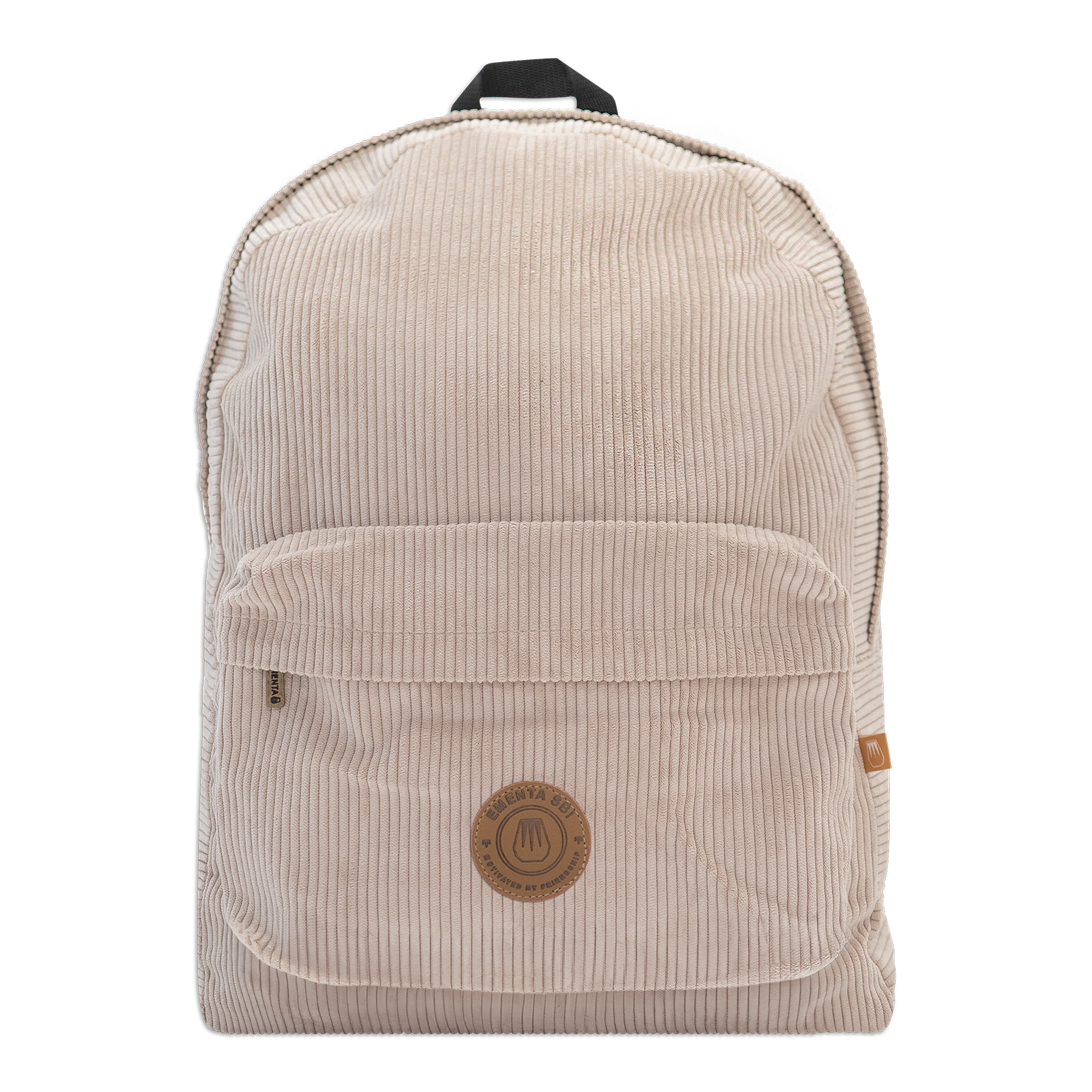 Ghost Patch Corduroy Backpack Off White