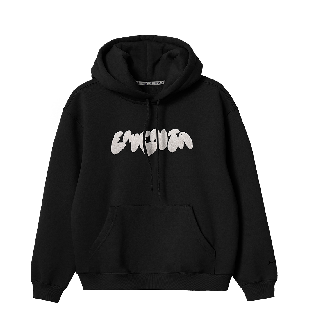 Black clearance graffiti hoodie