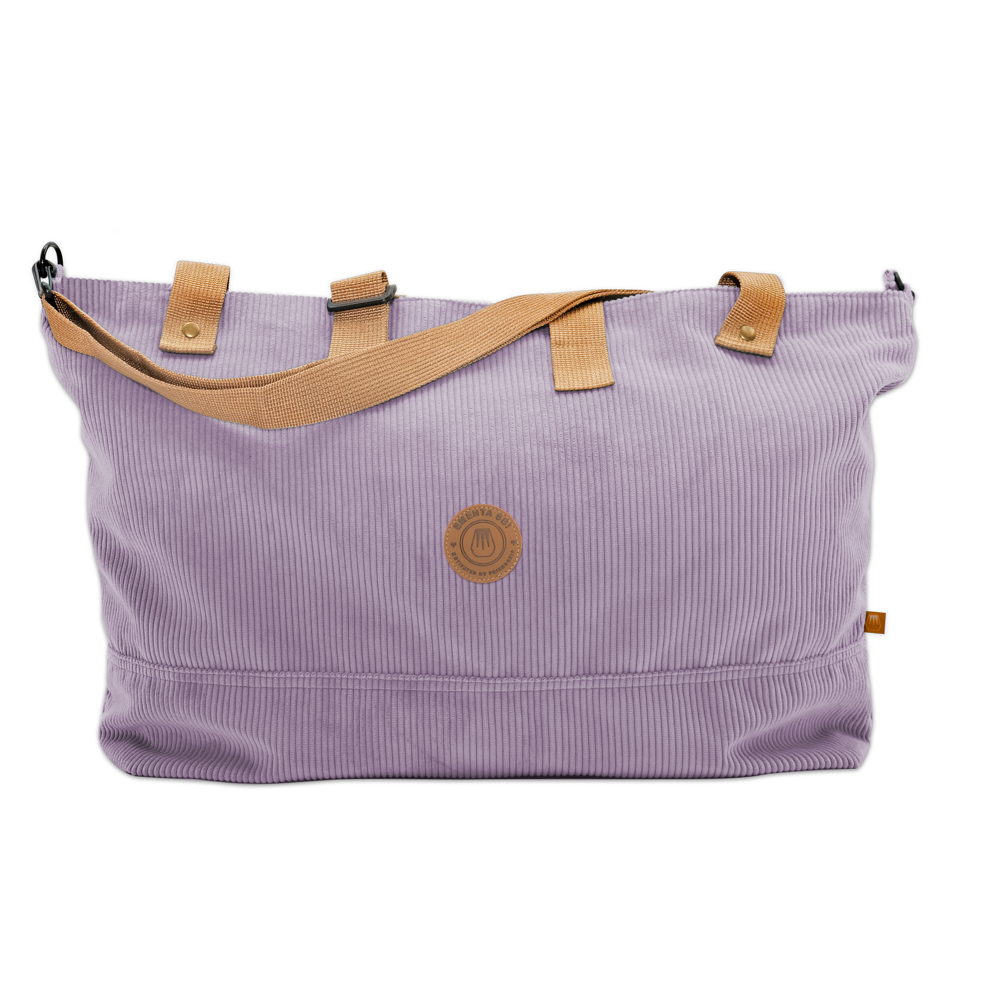 Navegante Patch Corduroy Bag Purple