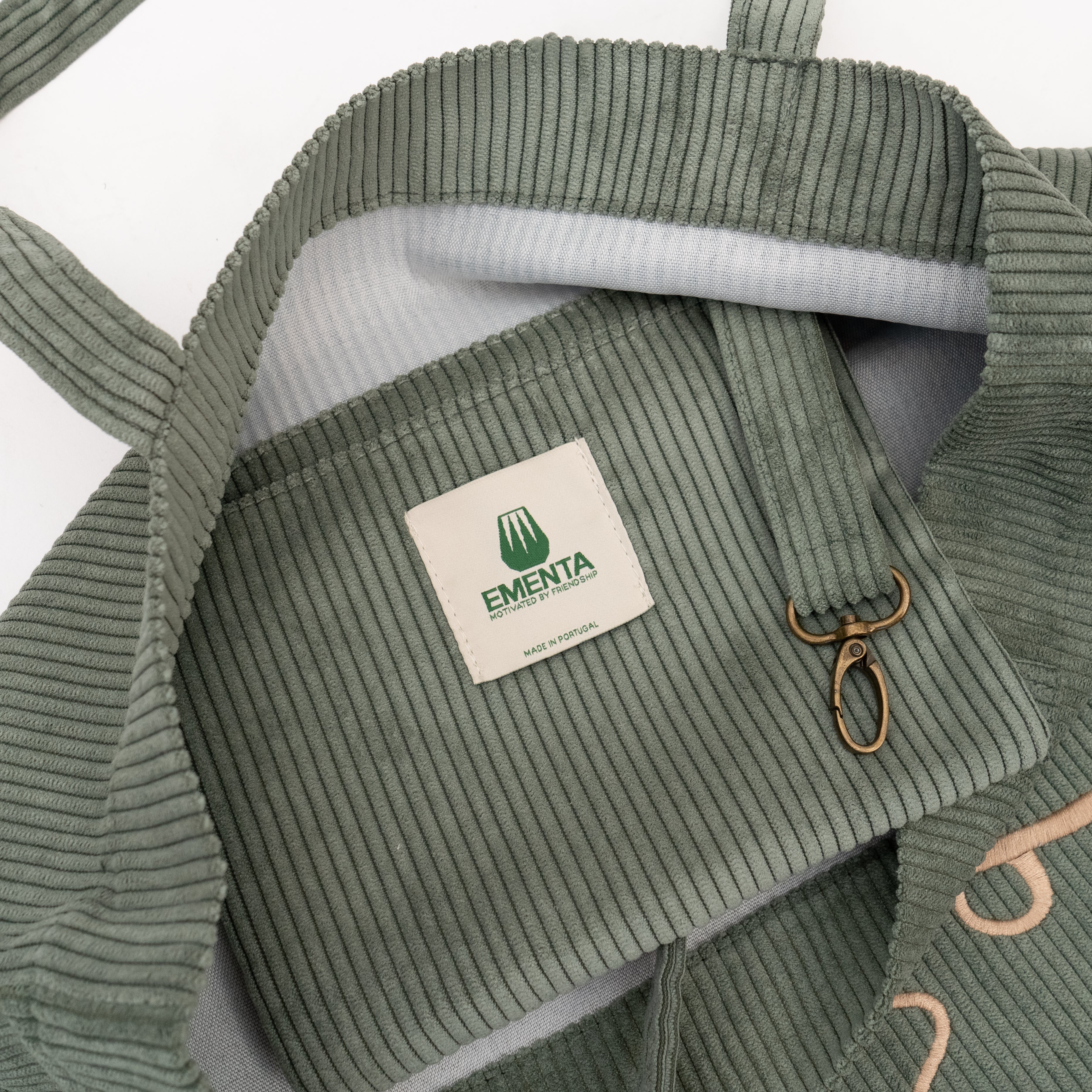 Baby Corduroy Tote Bag Green