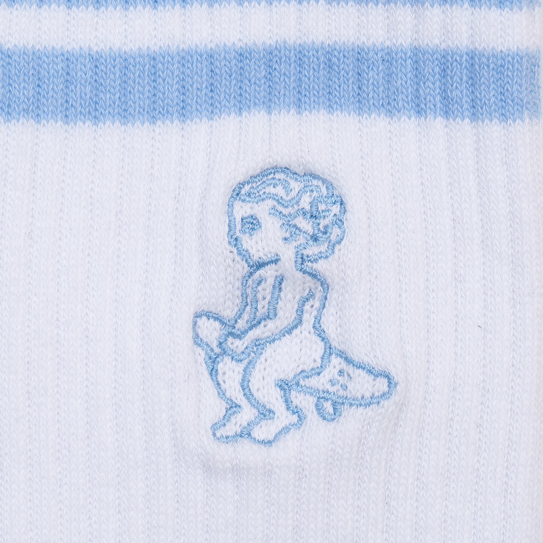 Baby Socks White/Sky Blue