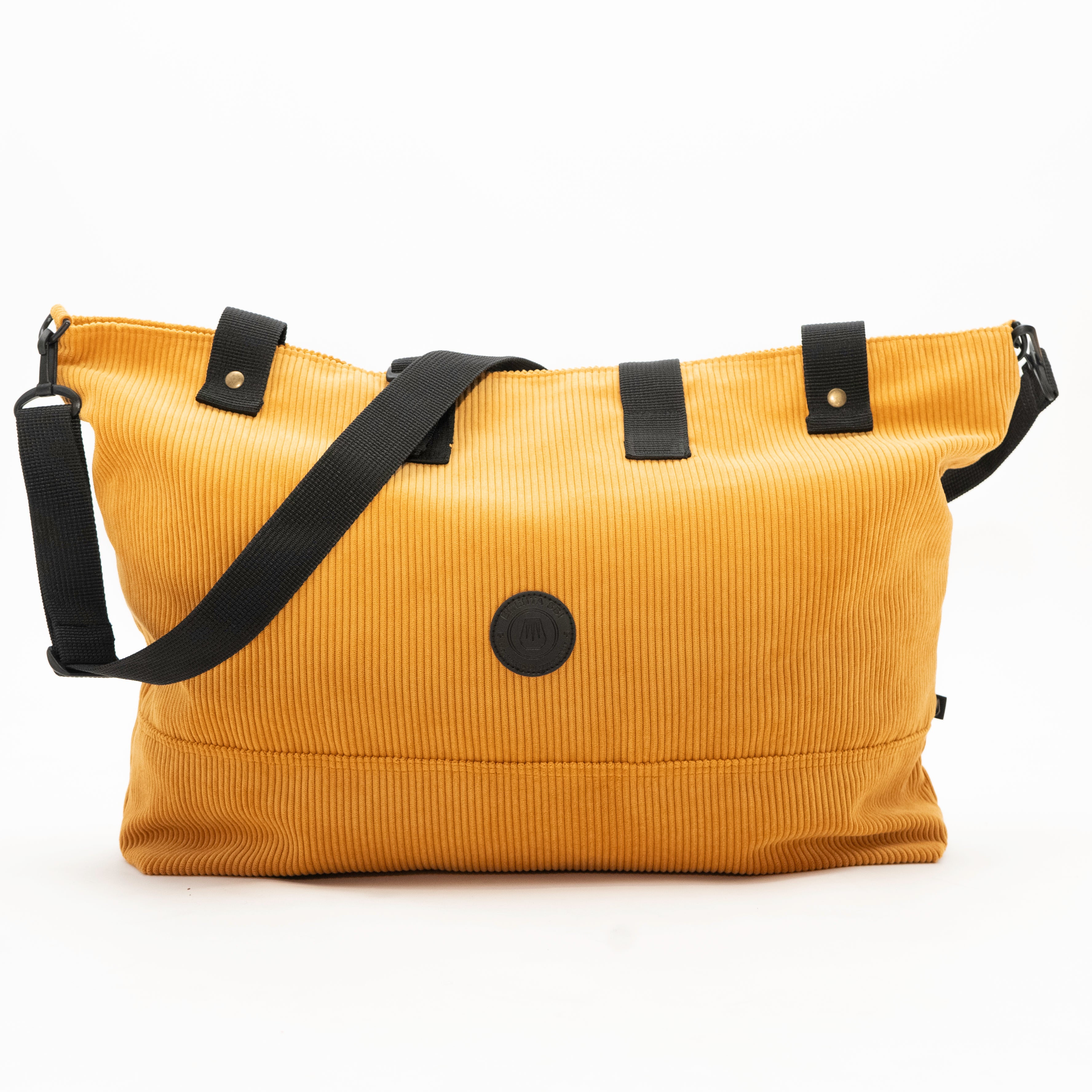Navegante Patch Corduroy Bag Yellow