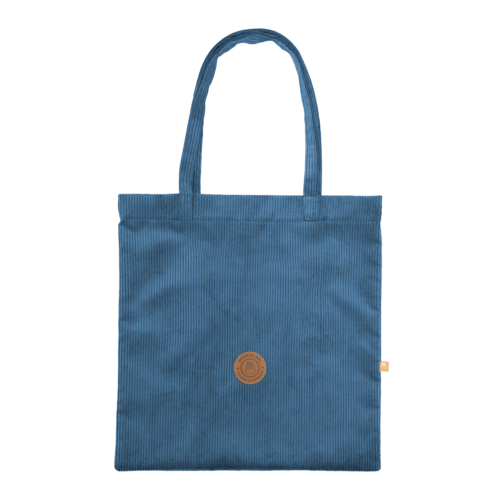 Patch Corduroy Tote Bag Navy