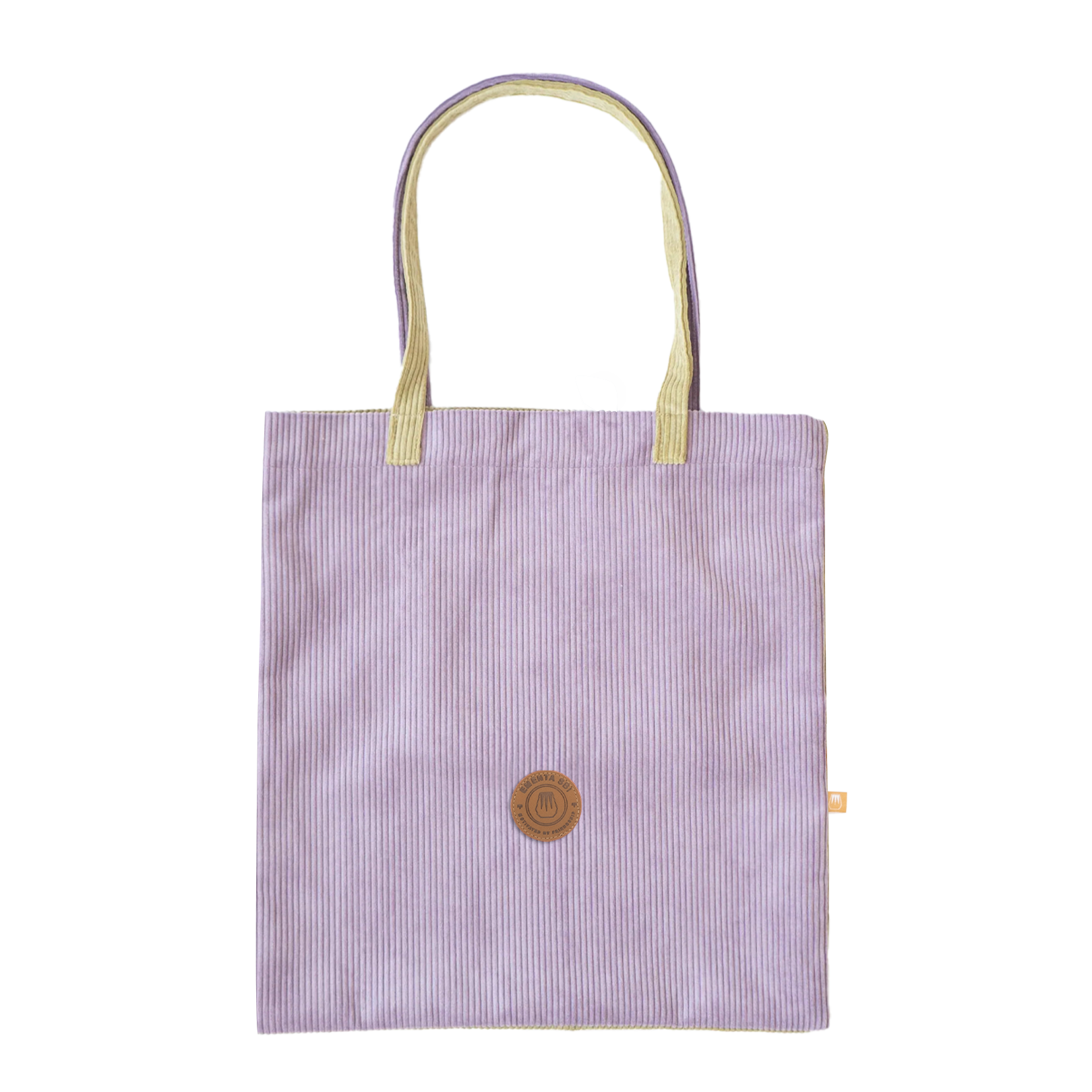 Candy Patch Corduroy Tote Bag Purple/Lime