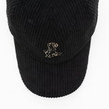 BABY 6 PANEL CORDUROY CAP Black
