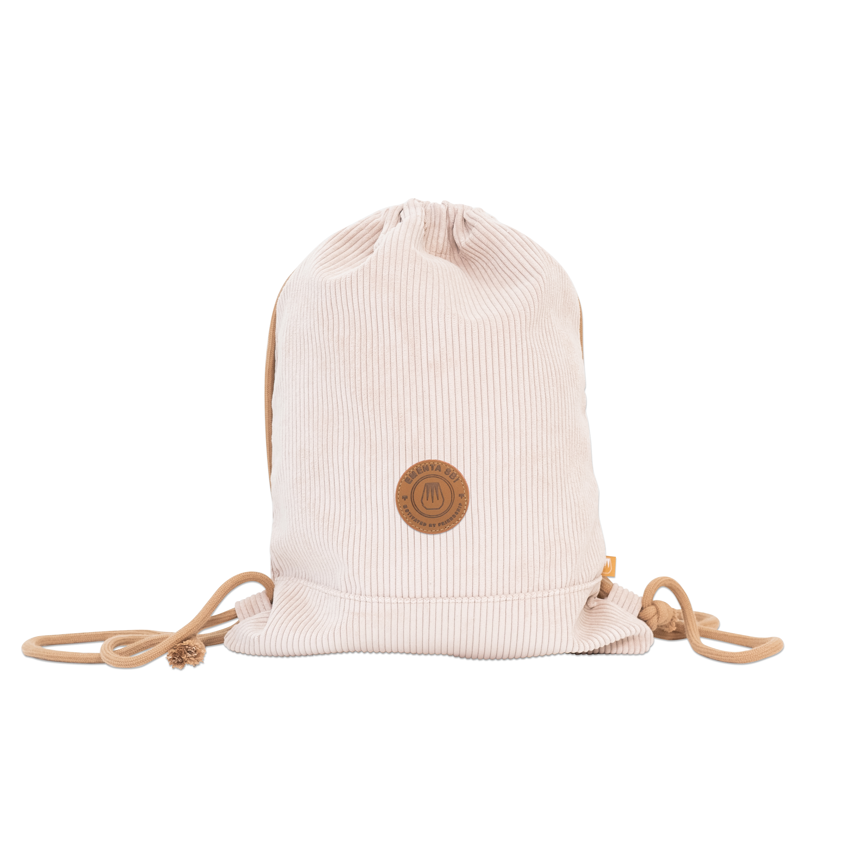 Mare Viva Patch Corduroy Backpack Off White