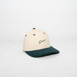COCKTAIL BASEBALL CORD CAP Off White/Green