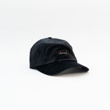 SIGNATURE VELVET CAP Black