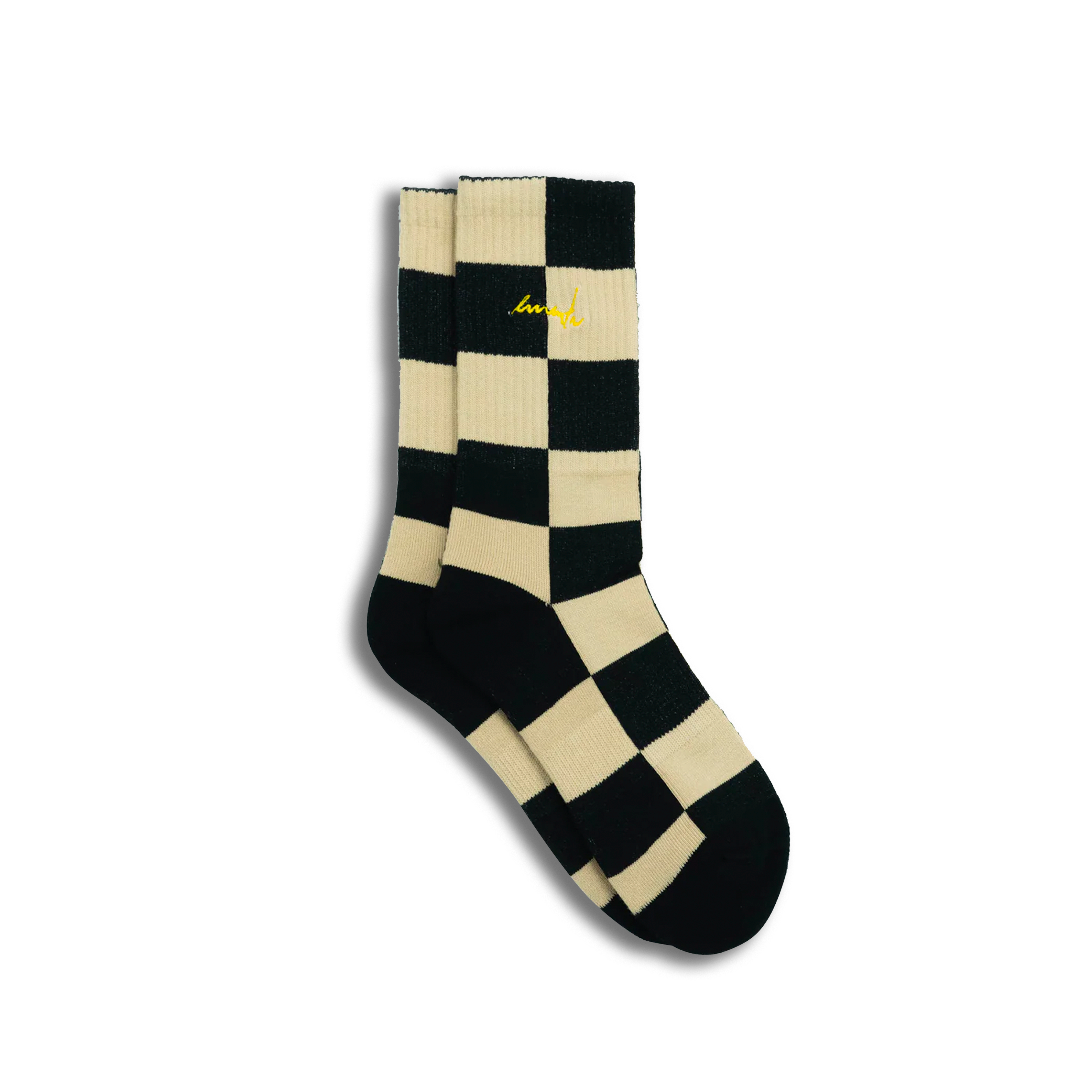Chess Socks Black/Beige