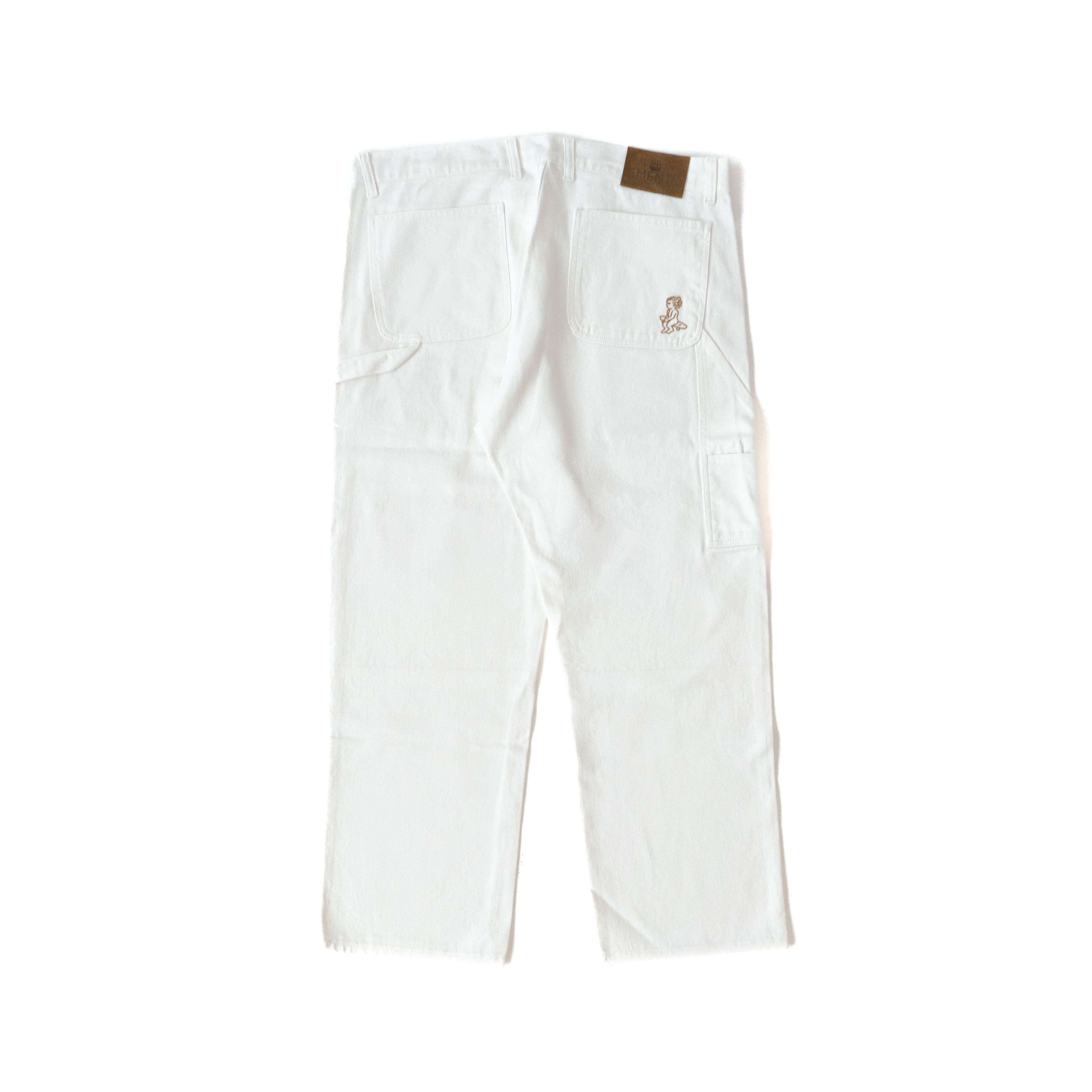 Kit Baby Twill Relaxed Fit Pants White