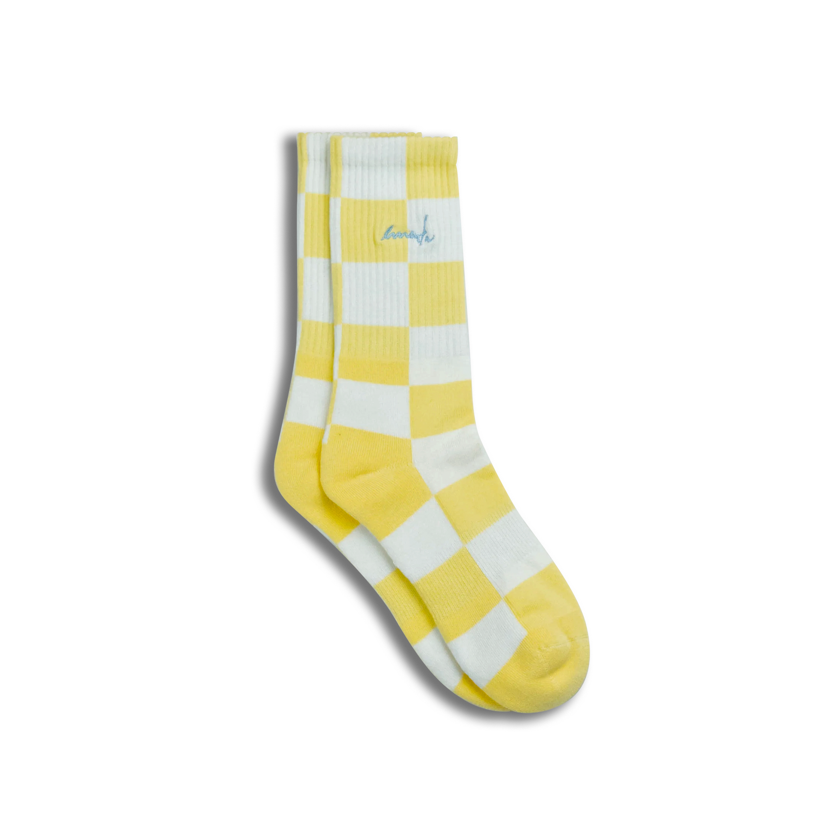 Chess Socks Yellow/White