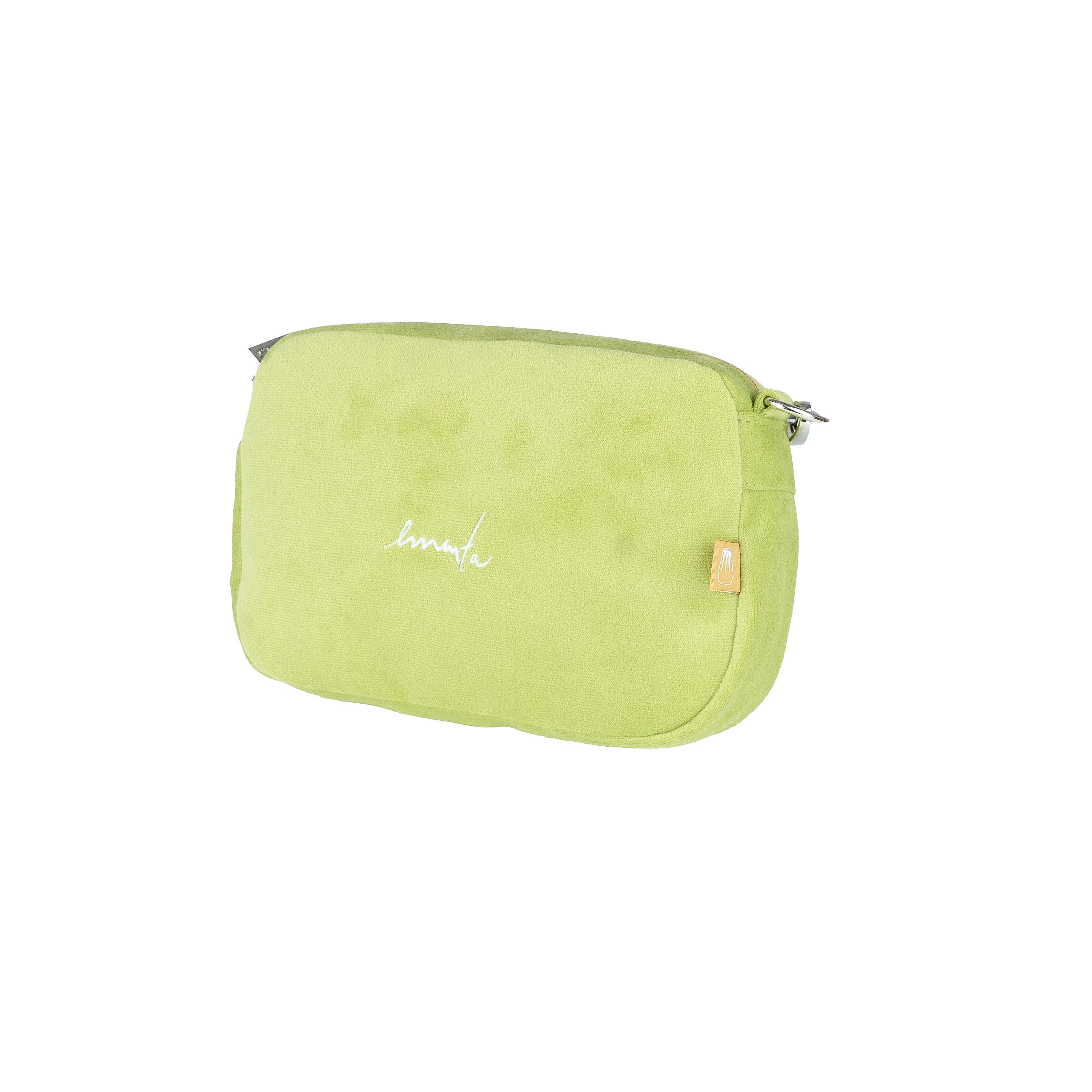 Fluffy Signature Velvet Bag Lime