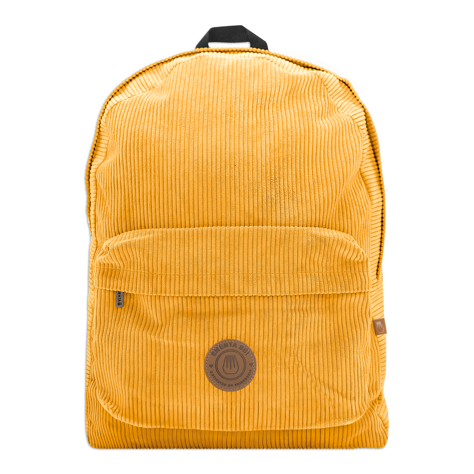 Ghost Patch Corduroy Backpack Yellow