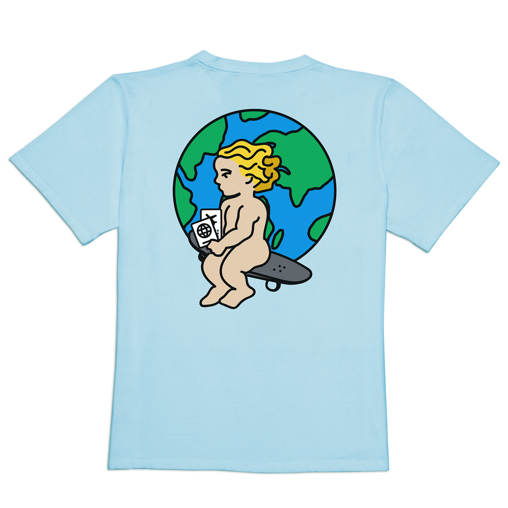 Baby World T-Shirt Sky Blue