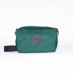FLUFFY PATCH VELVET BAG Green