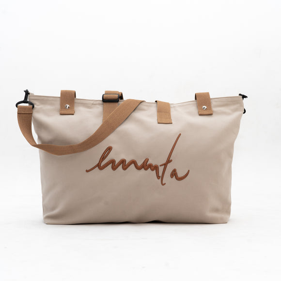 NAVEGANTE SIGNATURE VELVET BAG Off White