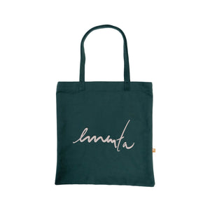 SIGNATURE VELVET TOTE BAG Green
