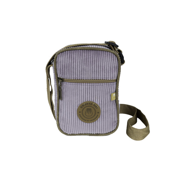 SQUARE PATCH CORDUROY BAG Purple