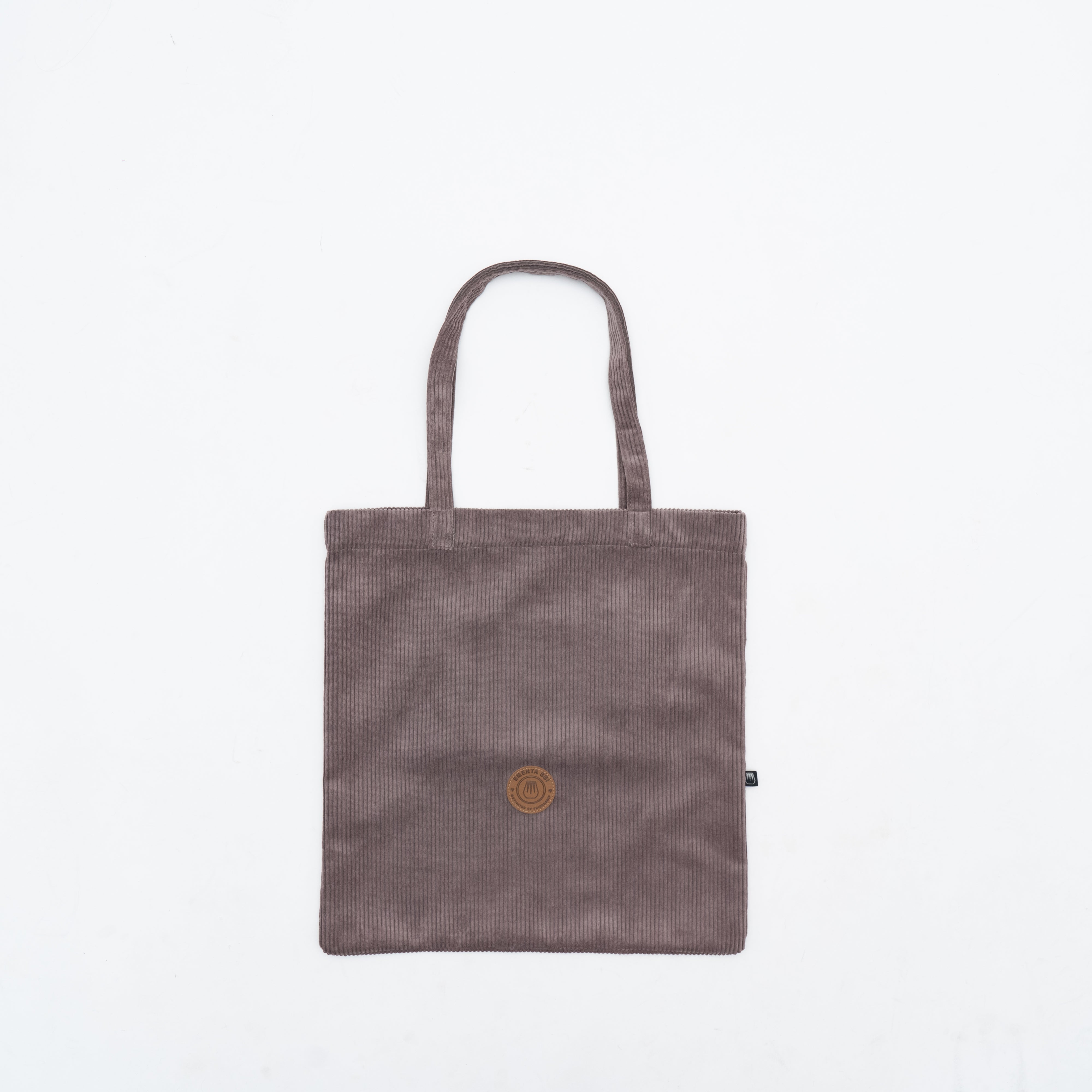 Patch Corduroy Tote Bag Coffee