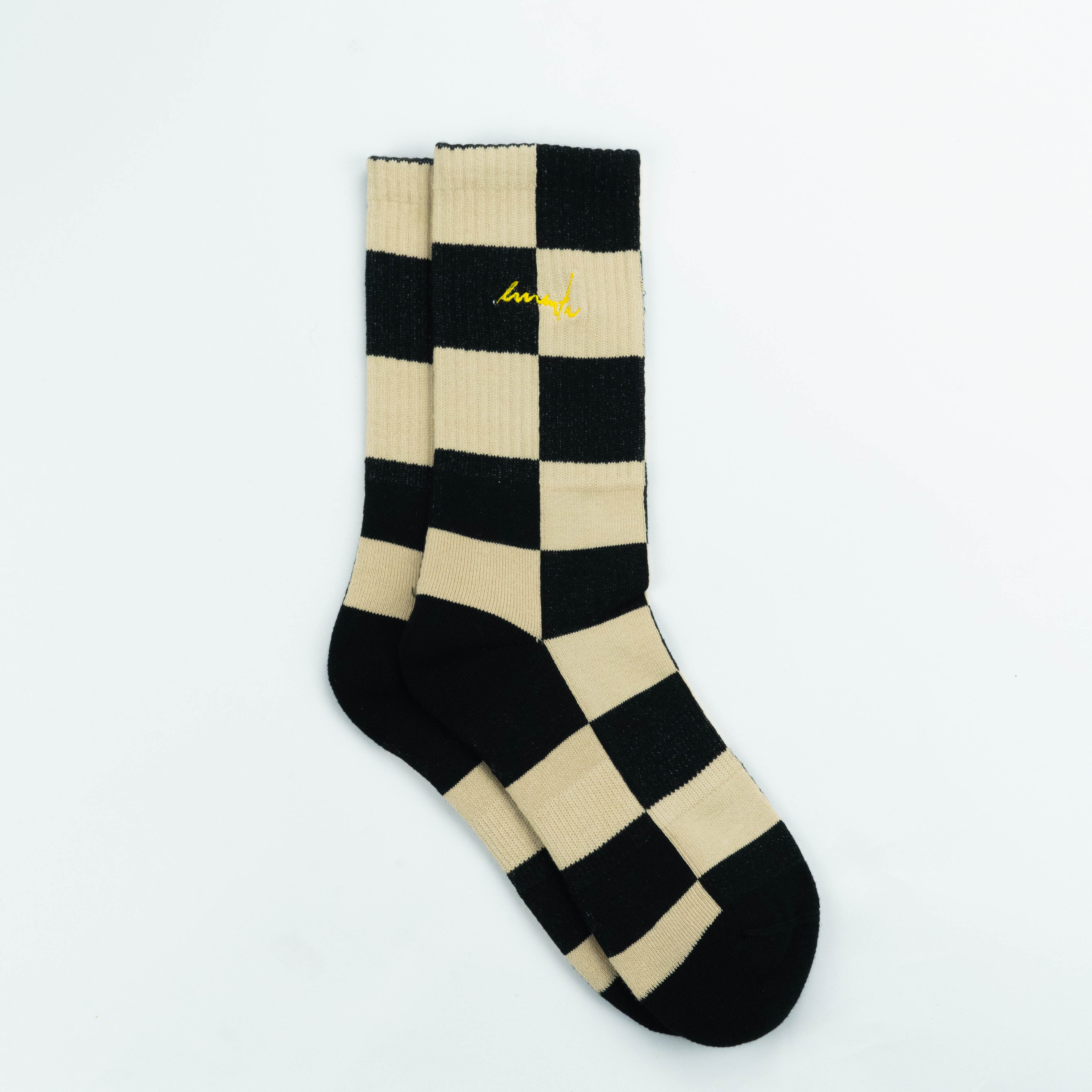 Chess Socks Black/Beige