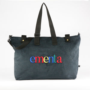 NAVEGANTE BREAKFAST COLORS CORDUROY BAG Black
