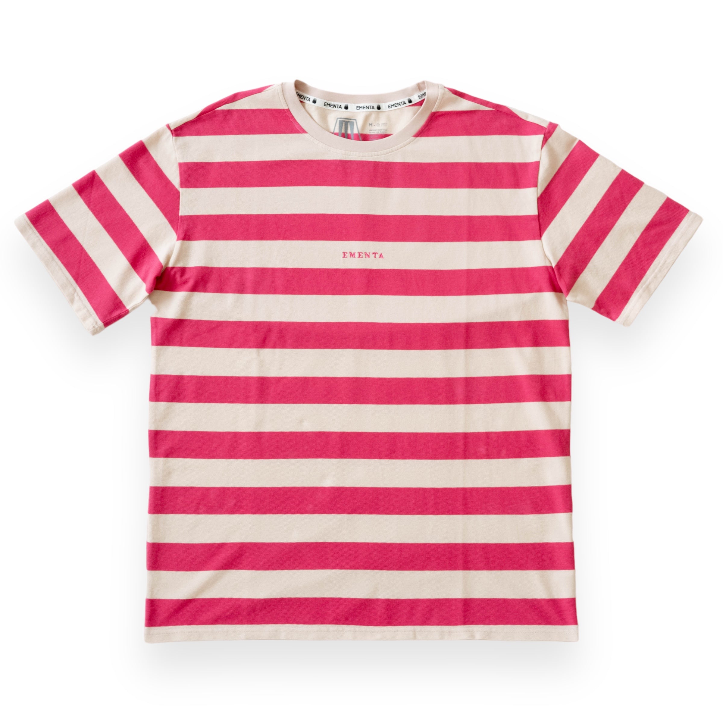 Rugby Stripe G-Fit T-Shirt Salmon/Light Pink