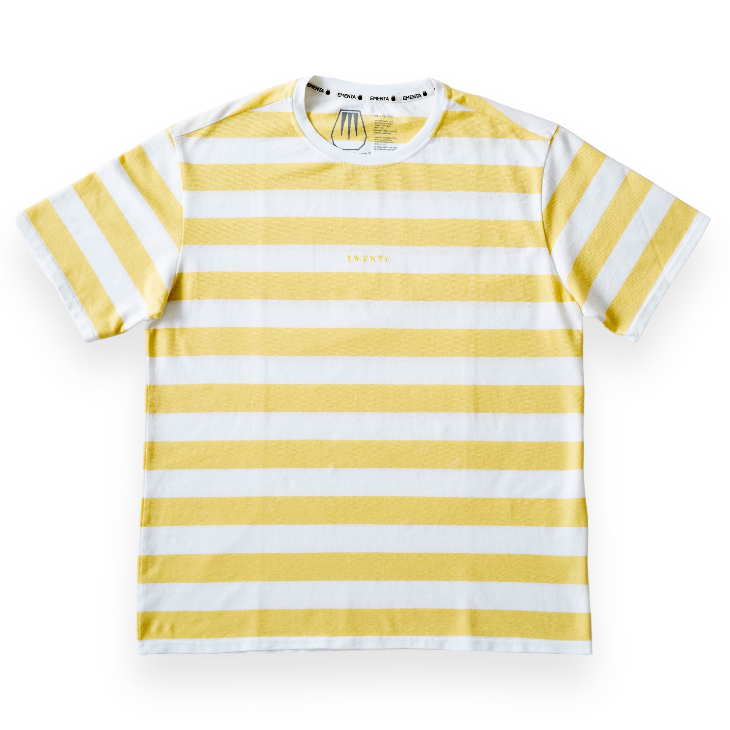Rugby Stripe G-Fit T-Shirt Yellow/White