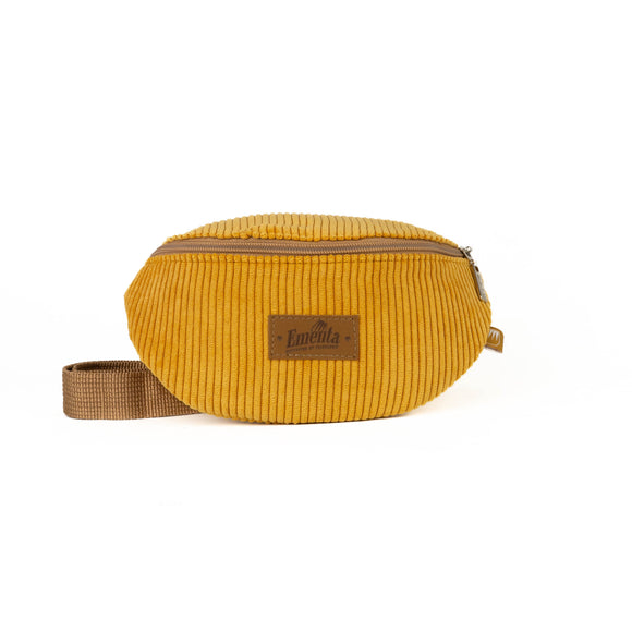 FREI PATCH CORDUROY BAG Yellow