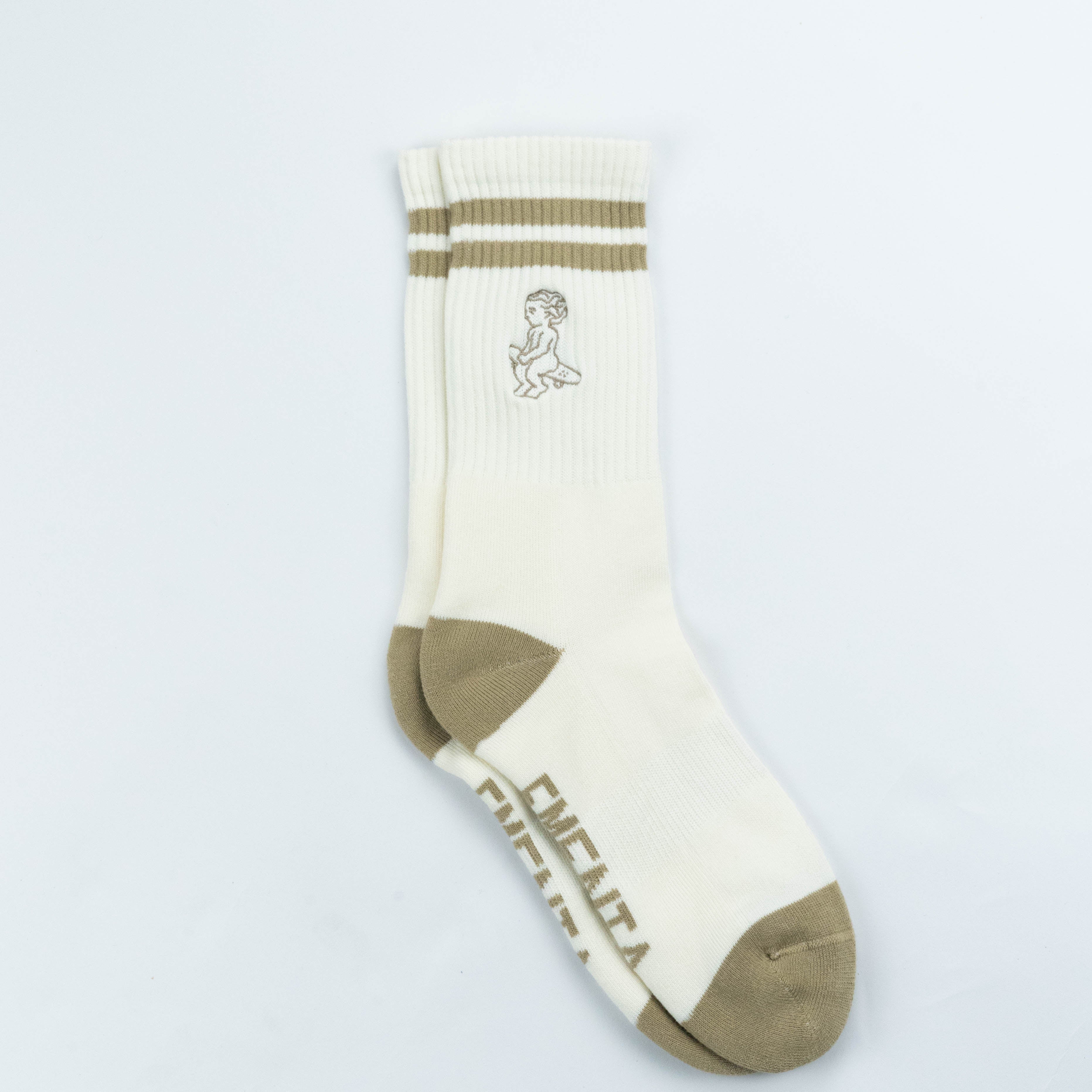 Baby Socks Off White/Camel