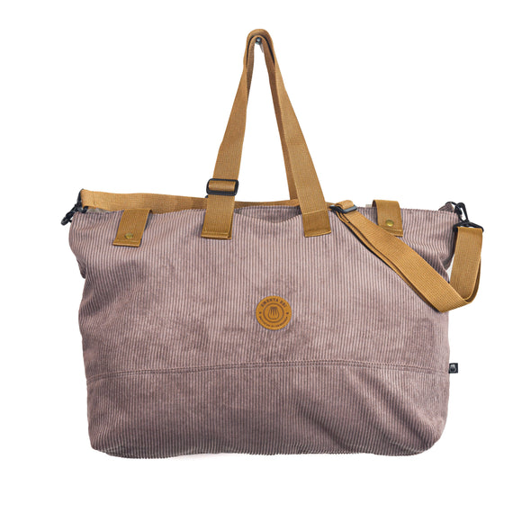 NAVEGANTE PATCH CORDUROY BAG Coffee