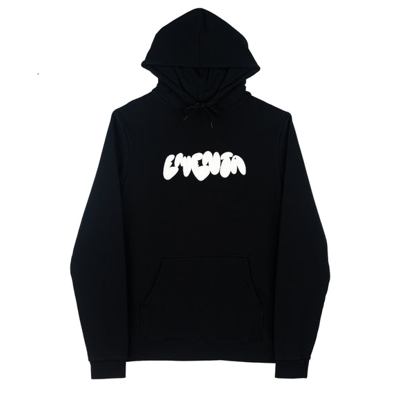 GRAFFITI HOODIE Black/White