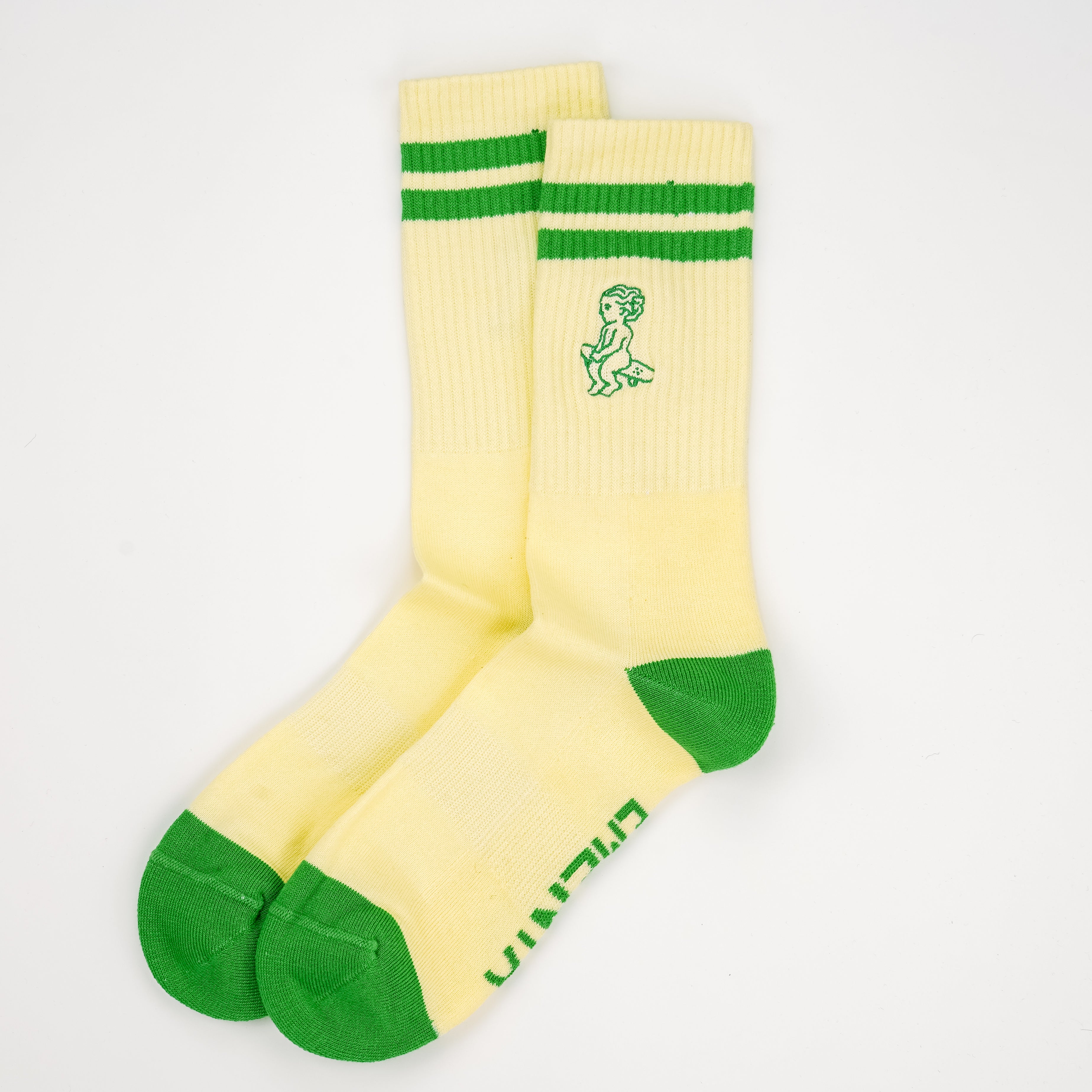 Baby Socks Beige/Green