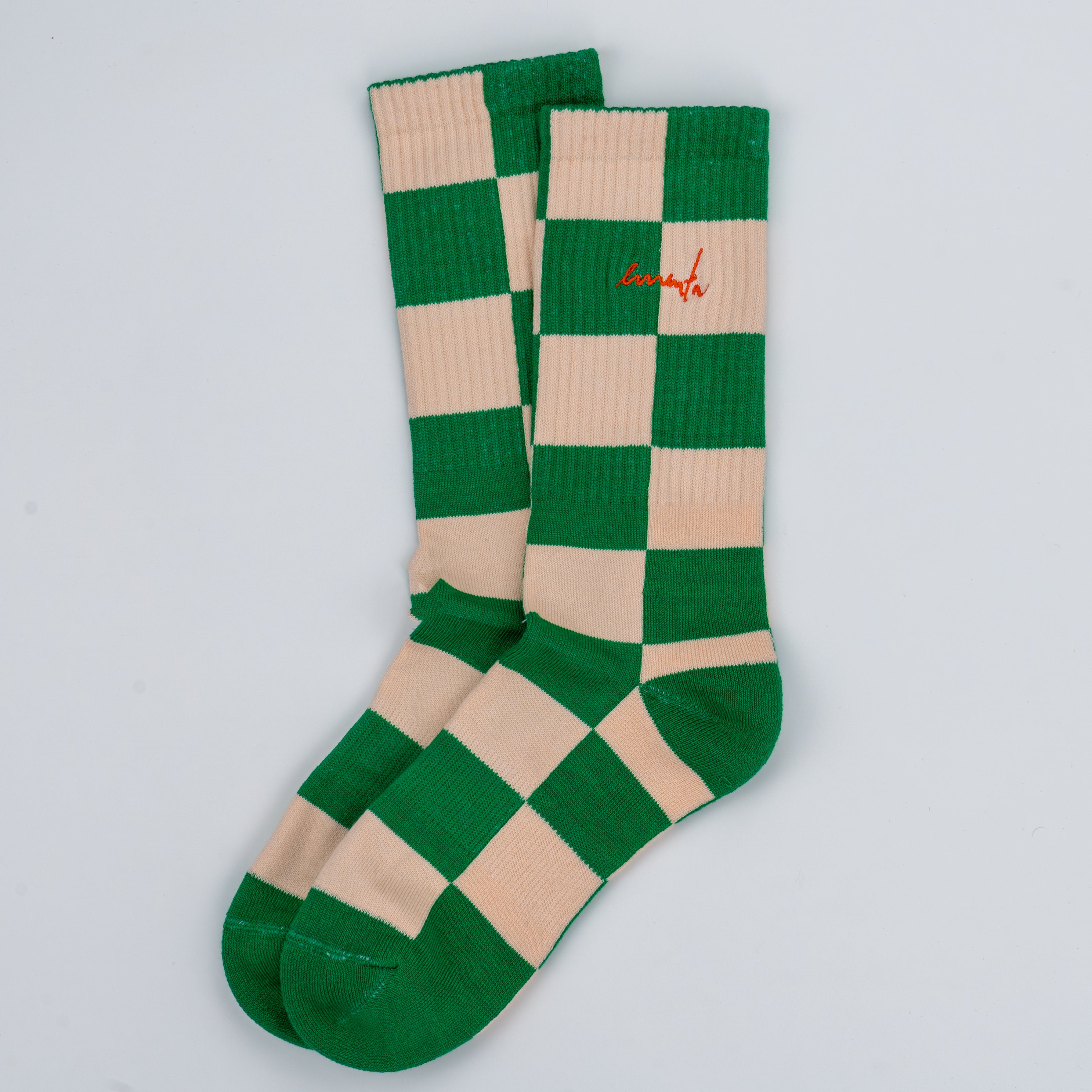 Chess Socks Green